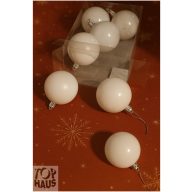 Műanyag gömb fehér 8 cm