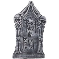 Koponyás sírkő dekoráció