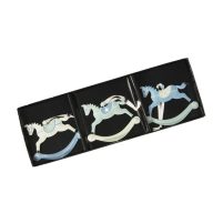 Hintaló Fém Díszek Csomagban, 8X7Cm Kék 3 Féle