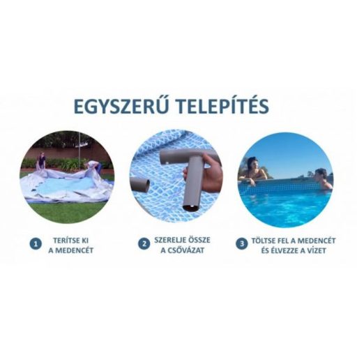 Intex Prémium Metal Prism  Medence 366 X 76 Cm