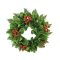 Fenyőkoszorú+ piros bogyós zöld 583480