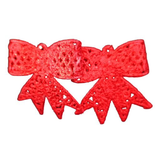 Piros masni karácsonyfadísz 