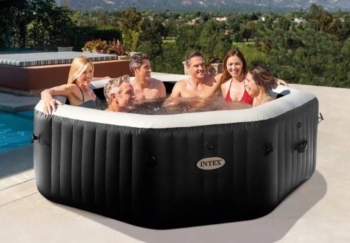 PureSPA Onyx Black Octagon jacuzzi