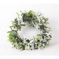 Koszorú fagyöngy havas 42cm