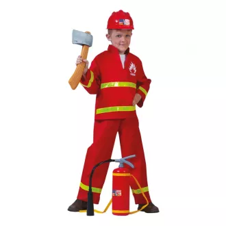 Tűzoltó jelmez 2 részes 140-es