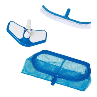   Intex Deluxe Medence Tisztító Szett, Merítő Háló, Porszívófej, Kefe