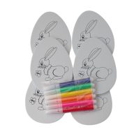 Húsvéti kifestő tojás alakú 6db-os