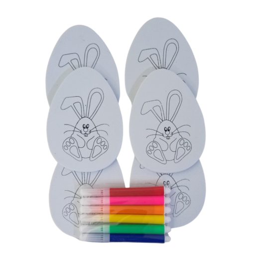 Húsvéti kifestő tojás alakú 6db-os