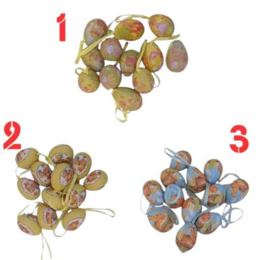 Húsvéti tojás mintás 12db-os