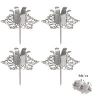 Gyertyatartó szirom Ezüst 4dbos