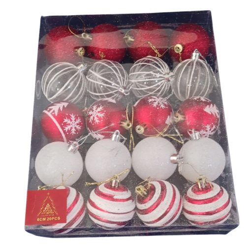 Karácsonyi gömb 20db-os 