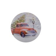 Ablakdísz Vászon Autóval D40 Ledes