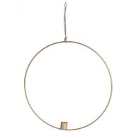 Fém gyertyatartó + kör arany