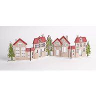 Fa házsor dekoráció