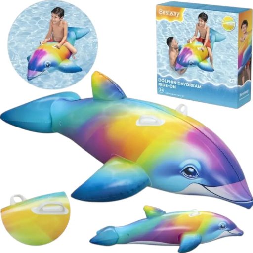 Bestway felfújható úszógumi, delfin 168 x 66 cm (41541)