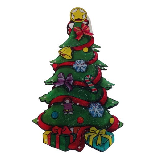 Karácsonyi ablakdísz elemes