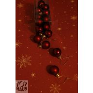 Karácsonyfa gömb bordó 3cm