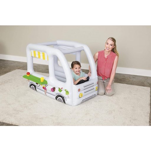 Bestway felfújható fagylaltos autó labdákkal