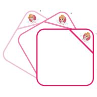   Hercegnők kapucnis babatörölköző hímzet mintával 70x70cm