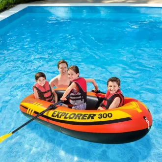   Intex Explorer Explorer™ 300 felfújható csónak szett - 3 személyes (58332)