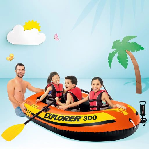 Intex Explorer Explorer™ 300 felfújható csónak szett - 3 személyes (58332)