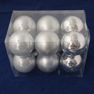 Gömb dobozban műanyag 6cm 3 féle S/12