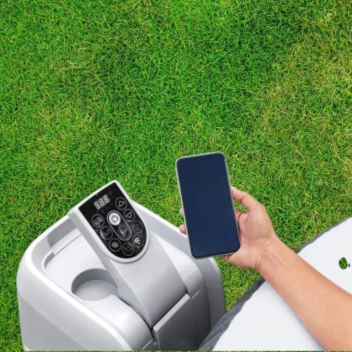 Bestway Lay-Z-Spa 180 x 66 cm Boracay Smart AirJet 4 Blue Marble Round jakuzzi