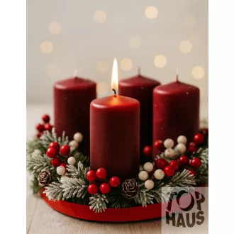 Adventi gyertya 4db-os Metál