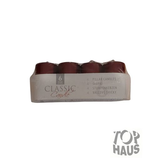 Adventi gyertya 4db-os Metál