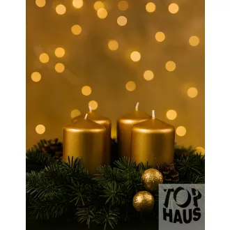 Adventi gyertya 4db-os Metál