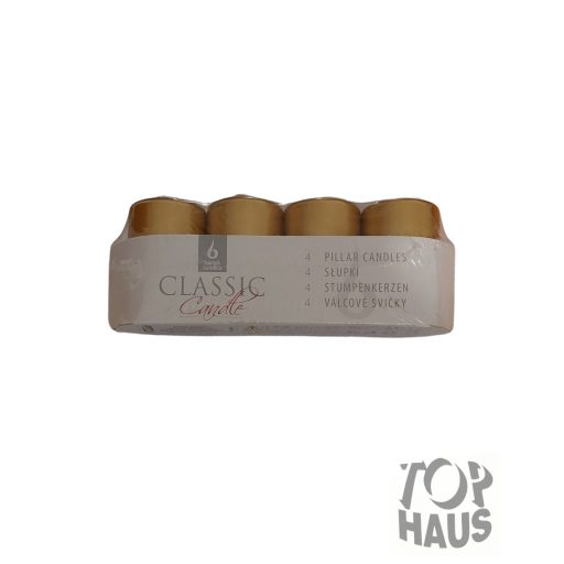 Adventi gyertya 4db-os Metál