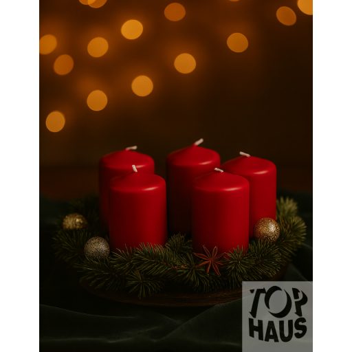 Adventi gyertya 4db-os Metál