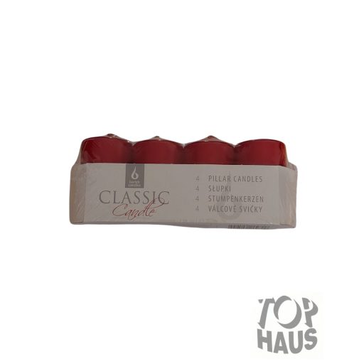 Adventi gyertya 4db-os Metál