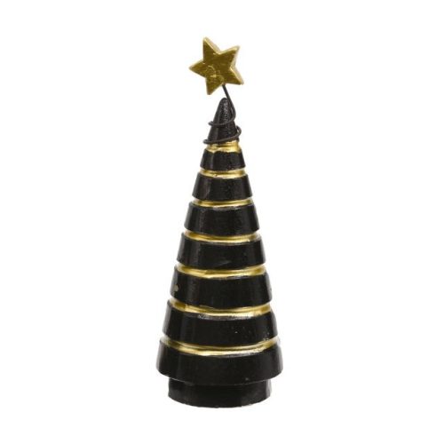 Karácsonyfa poly fekete,arany