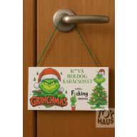 Grinch fa tábla12x22cm