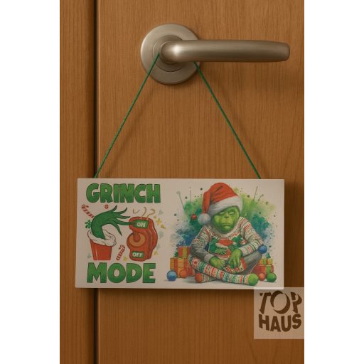 Grinch fa tábla12x22cm