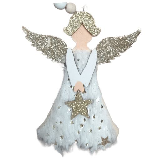 Karácsonyi dekor angyalka 12cm