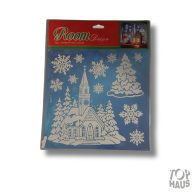 Karácsonyi matrica glitteres