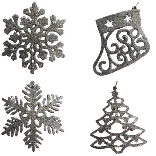 Függő dísz csomagban 14db-os 10cm