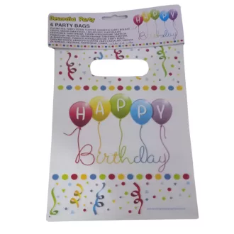 Happy Birthday ajándéktasak 6 db-os