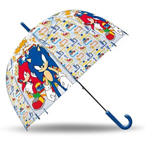 875479 Sonic átlátszó félautomata esernyő 