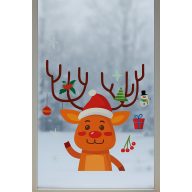 Karácsonyi Ablak matrica 20x30cm 9db-os