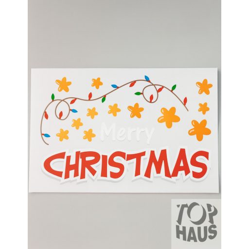 Karácsonyi Ablak matrica 20x30cm 9db-os