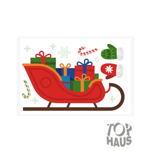 Karácsonyi Ablak matrica 20x30cm 9db-os