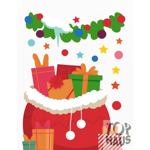 Karácsonyi Ablak matrica 20x30cm 9db-os