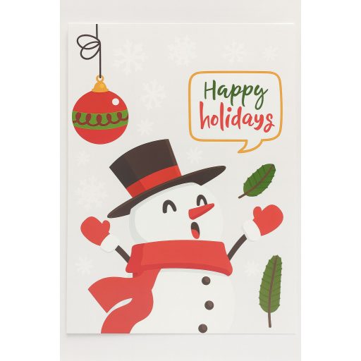 Karácsonyi Ablak matrica 20x30cm 9db-os