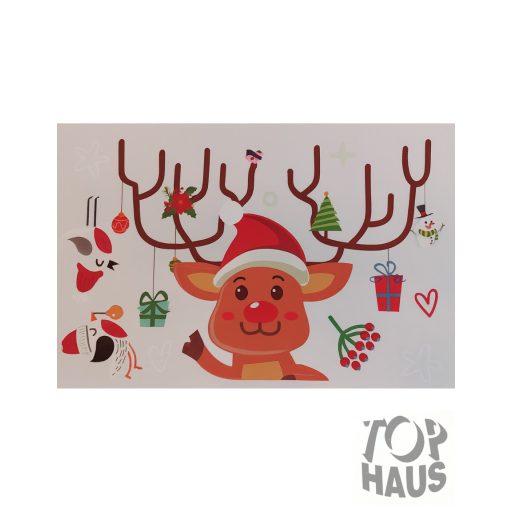 Karácsonyi Ablak matrica 20x30cm 9db-os