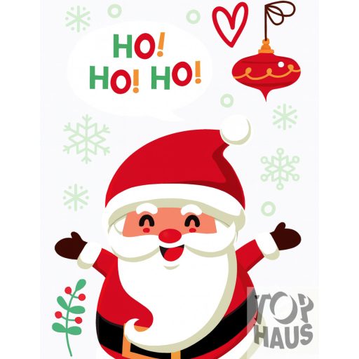 Karácsonyi Ablak matrica 20x30cm 9db-os