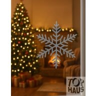 Ezüst jégvirágos ablak matrica 20x30cm 9db-os