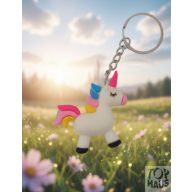 Unikornis kulcstartó